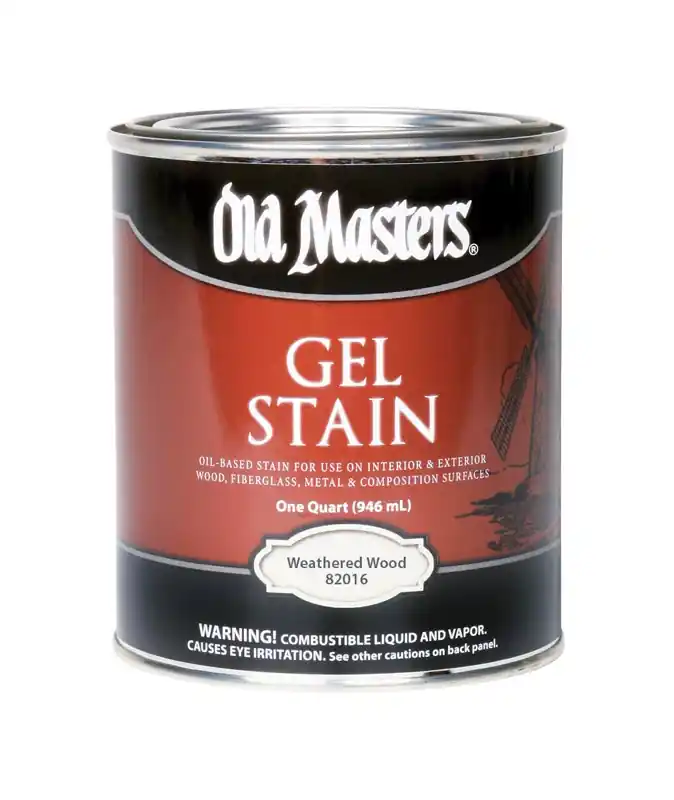 Gel Stain, Oil-based, Weathered Wood, 1-qt.