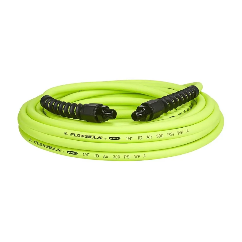 Pro 25 Ft. L X 1/4 In. D Hybrid Polymer Air Hose 300 Psi Zilla Green