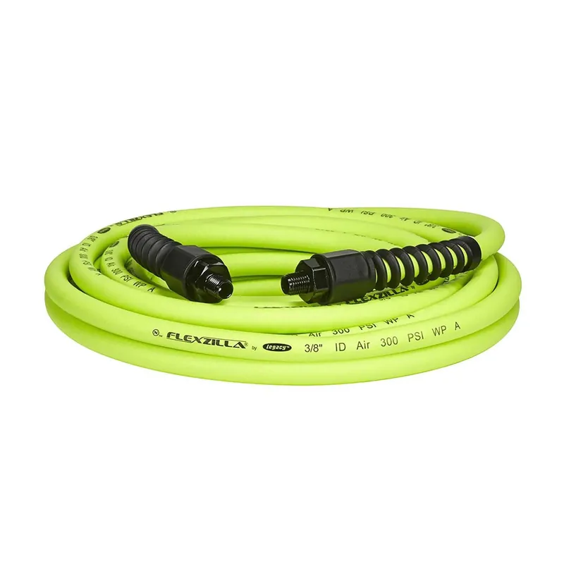 Pro 25 Ft. L X 3/8 In. D Hybrid Polymer Air Hose 300 Psi Zilla Green