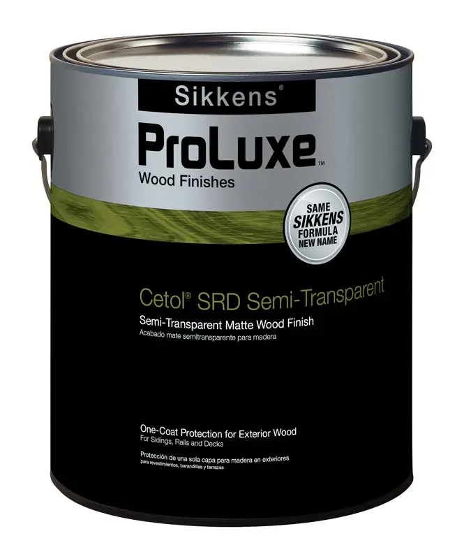 Srd Semi-transparent Wood Stain, Matte Clear Tint Base, 1-gallon