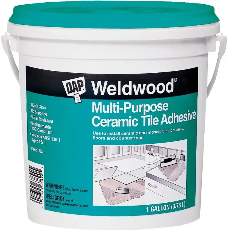 Weldwood 1 Gallon Multi-purpose Ceramic Tile Adhesive - High Strength, Water Resistant
