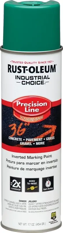 Industrial Choice Marking Paint, Safety Green, 17-oz.