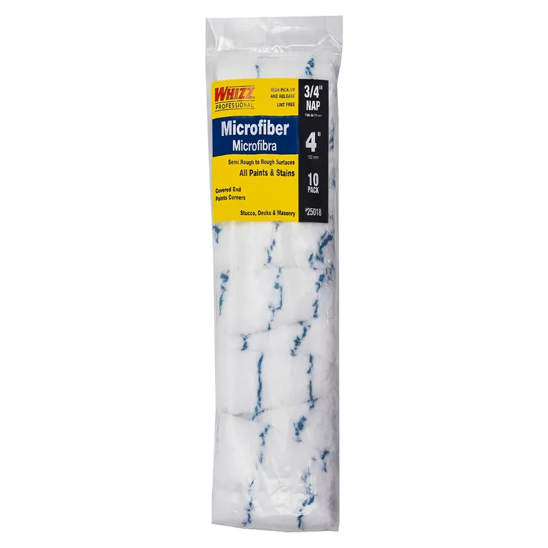 Microfiber 4 In. W X 3/4 In. Mini Paint Roller Cover 10 Pk