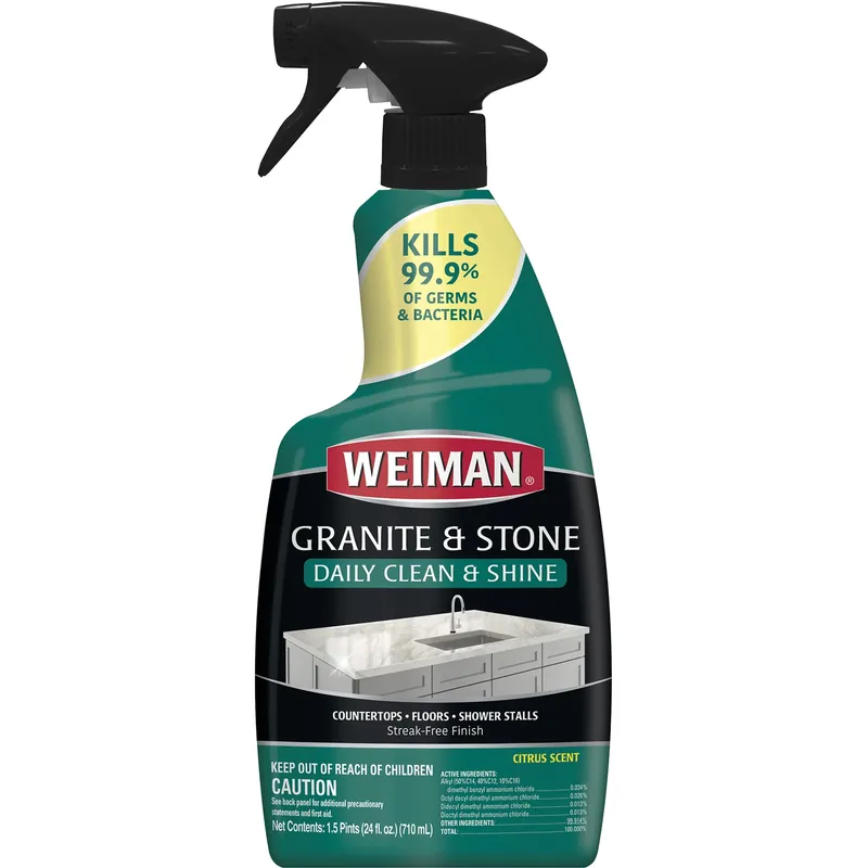 Citrus Scent Granite Cleaner And Polish 24 Oz Liquid - Disinfecting Formula