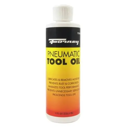 75583 Pneumatic Tool Oil, 8 Ounce - 10 Weight Lubricant For Air Tools