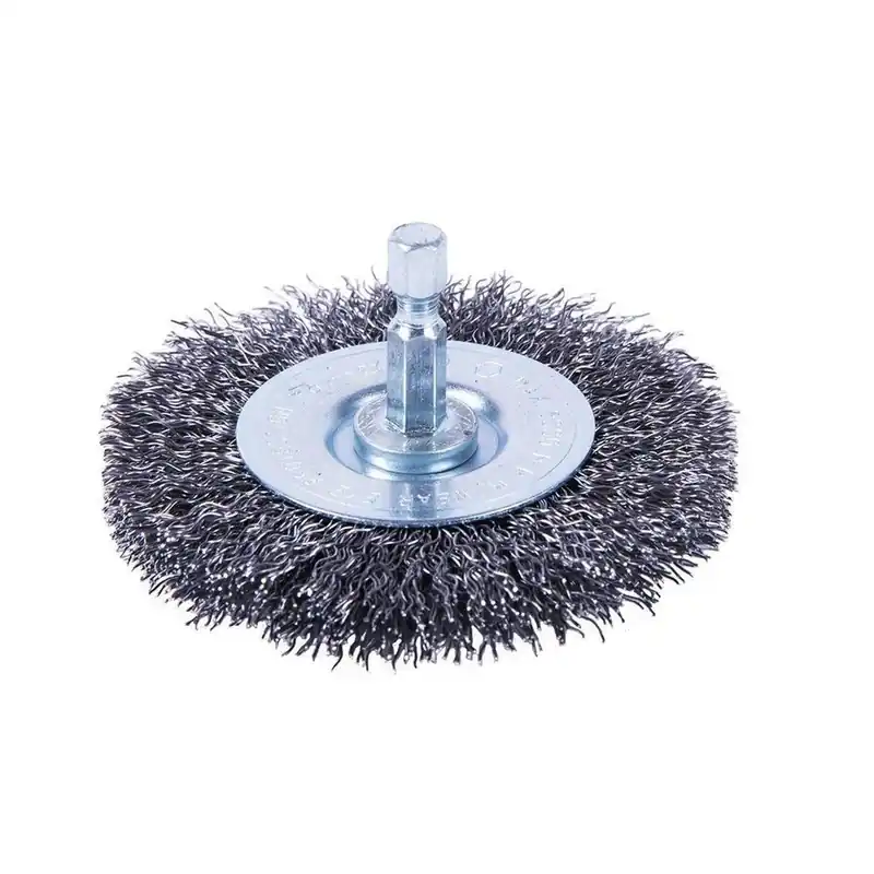 3 In. X 1/4 In. Shank Coarse Crimped Wire Wheel For Heavy-duty Cleaning