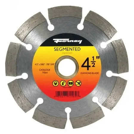 71564 4-1/2 Inch Segmented Diamond Cut-off Blade With 5/8 To 7/8 Inch Arbor