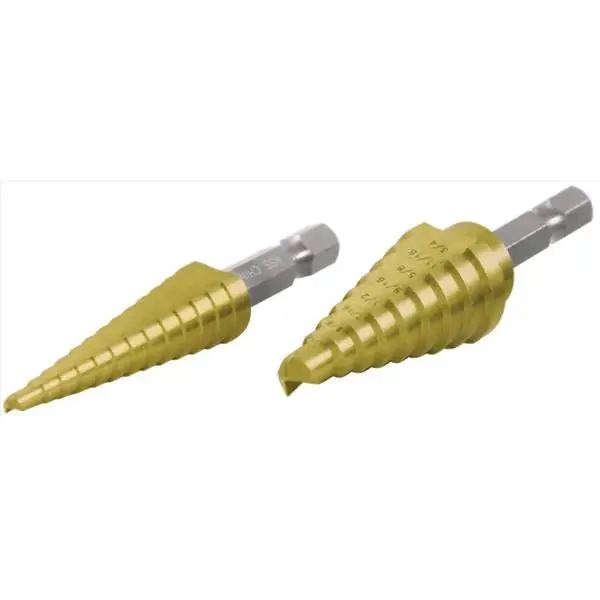 Performance Tool W9004 2-piece Step Drill Bit Set