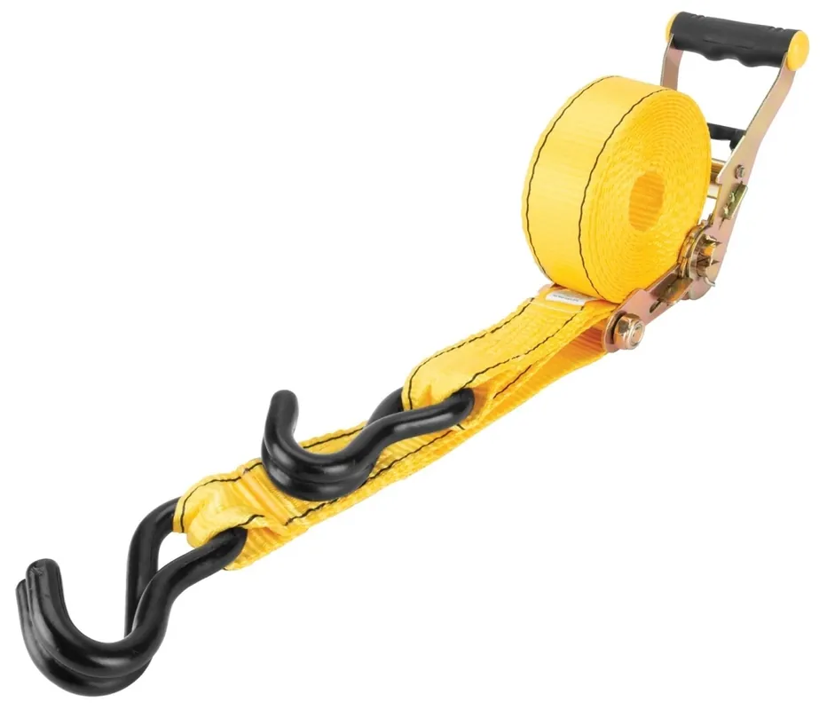 Ptw1826 1.5 In. X 15 Ft. Ratcheting Tie Down Straps, Pack Of 2