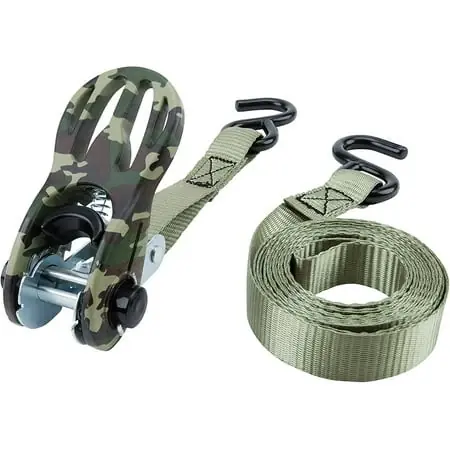 Performance Tool 2 Pack 1 X 10 Olive Green Camo Tie Downs