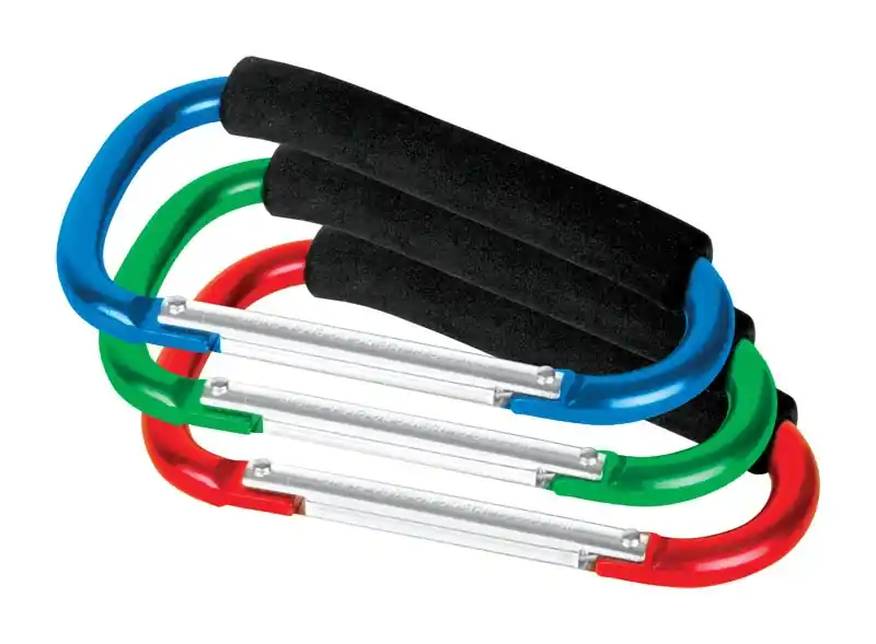Jumbo Aluminum Carabiner - Assorted Colors, Model W463, 100 Lbs Capacity