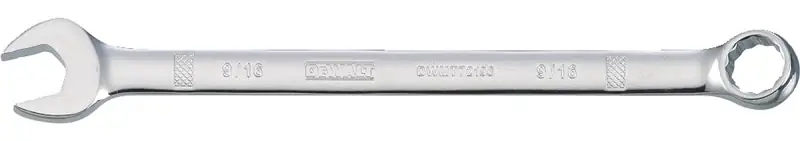 Sae Combination Wrench, Long-panel, 9/16 In.