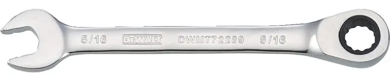 Ratcheting Combination Wrench, Long-panel, 5/16 In.