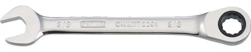 Ratcheting Combination Wrench, Long-panel, 3/8 In.
