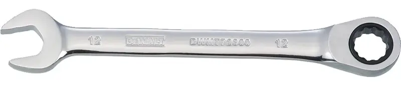 Metric Ratcheting Combination Wrench, Long-panel, 12mm