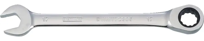 Metric Ratcheting Combination Wrench, Long-panel, 17mm