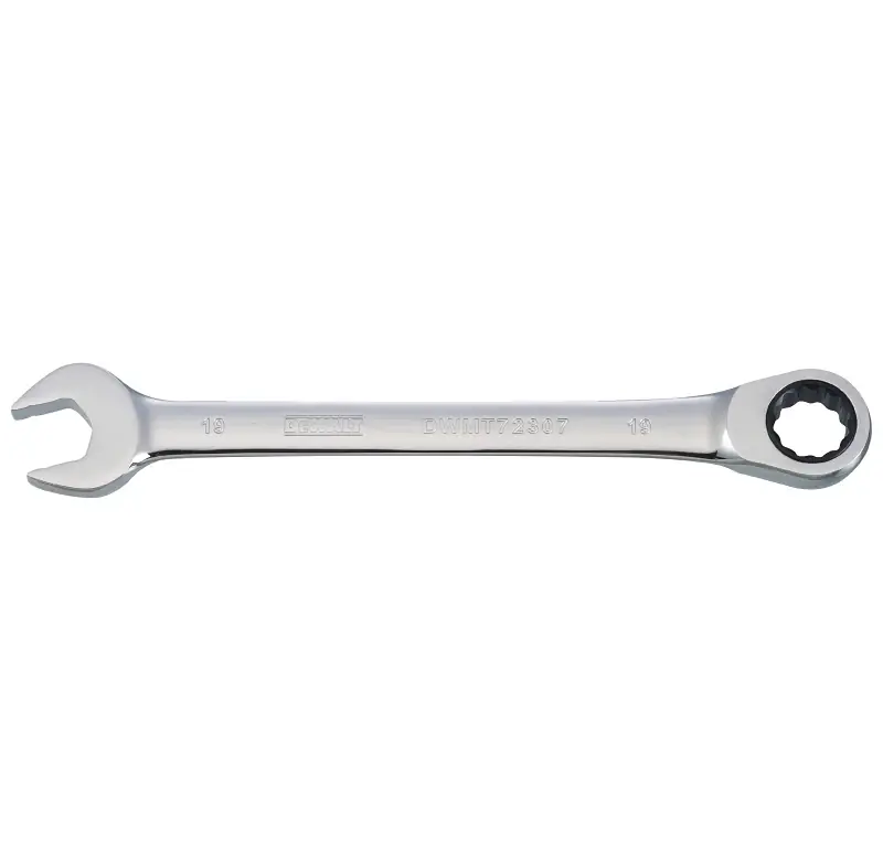 Metric Ratcheting Combination Wrench, Long-panel, 19mm