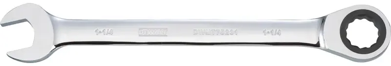 Sae Ratcheting Combination Wrench, Long-panel, 1-1/4 In.
