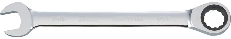 Ratcheting Combination Wrench, Long-panel, 1-1/8 In.