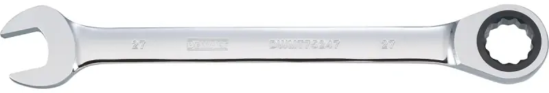 Metric Ratcheting Combination Wrench, Long-panel, 27mm