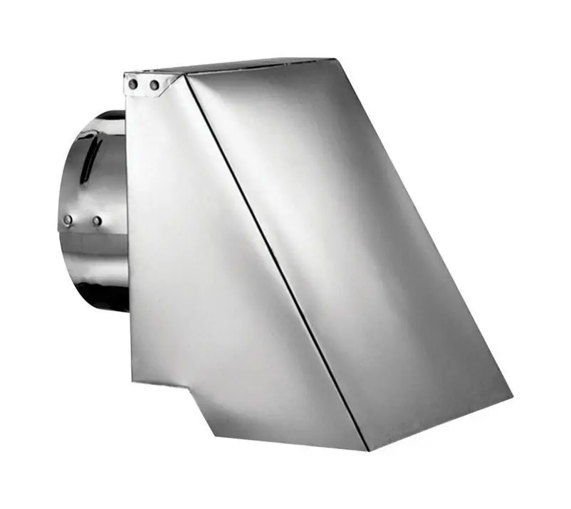 Pellet Stove Vent Horizontal Cap, Square, 3 In.