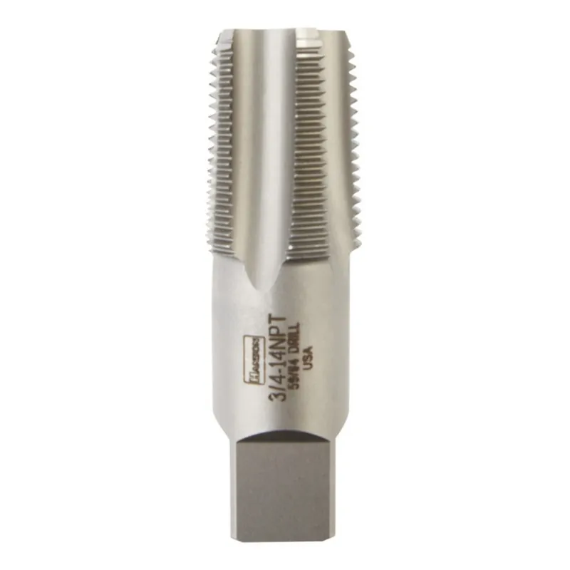 Hanson High Carbon Steel Sae Pipe Tap 3/4 In.-14npt Model 1906zr