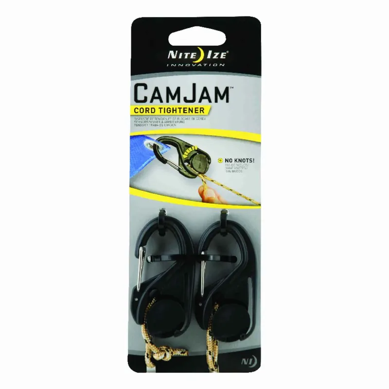 Camjam 5/32 In. D X 2 In. L Black Twisted Plastic Tie-down Rope