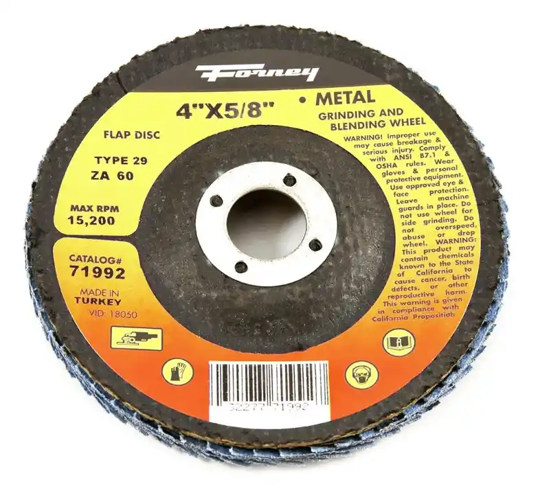 Blue Zirconia Flap Disc, Type 29, 60-grit, 4-in.
