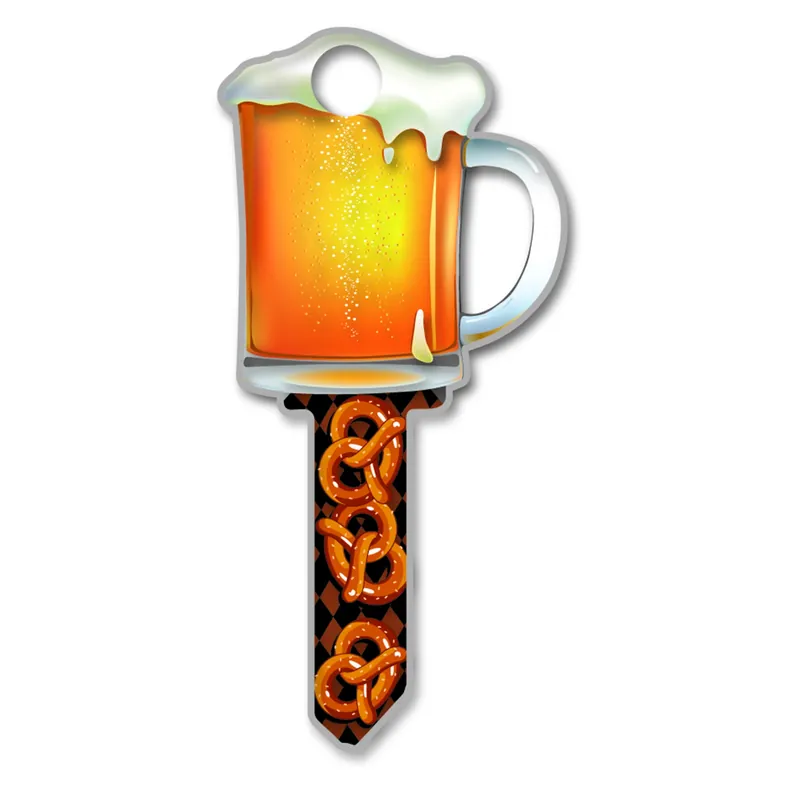 Beer Mug Design Decorative House Key Blank For Kwikset Kw11