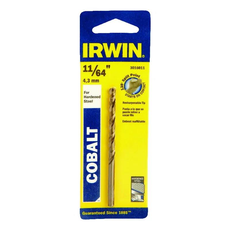 Cobalt Steel Drill Bit, 11/64-in.