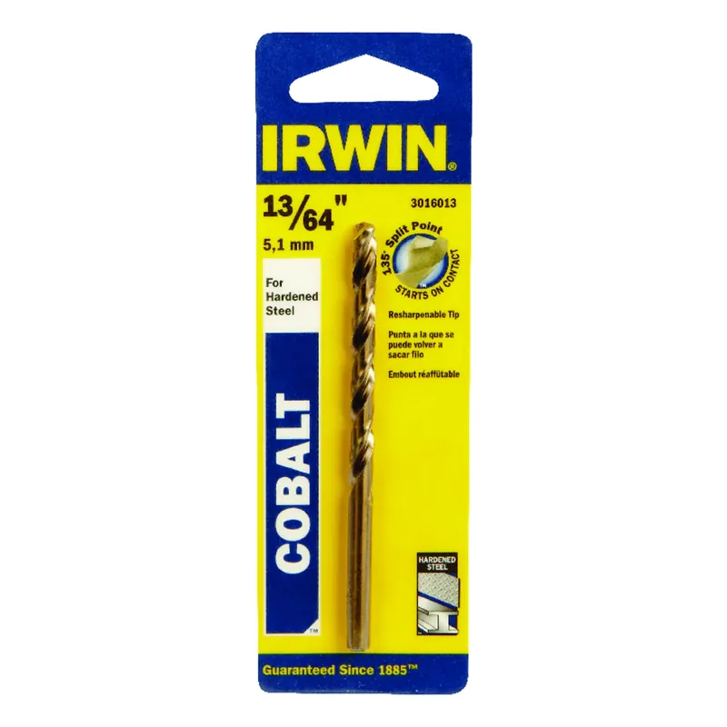 Cobalt Steel Drill Bit, 13/64-in.