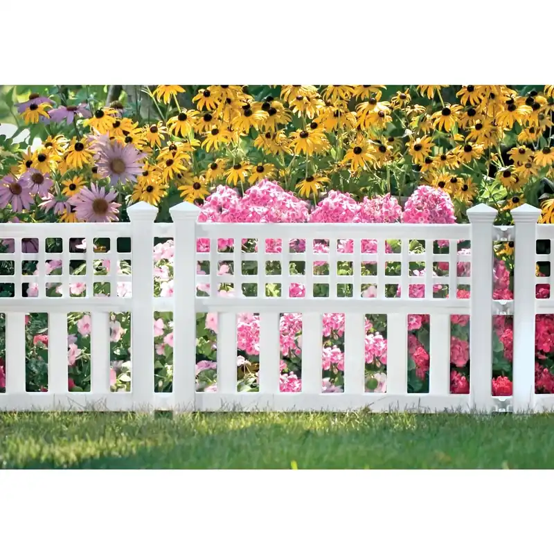 White Grand View Fence, 20-1/2 X 24-in.