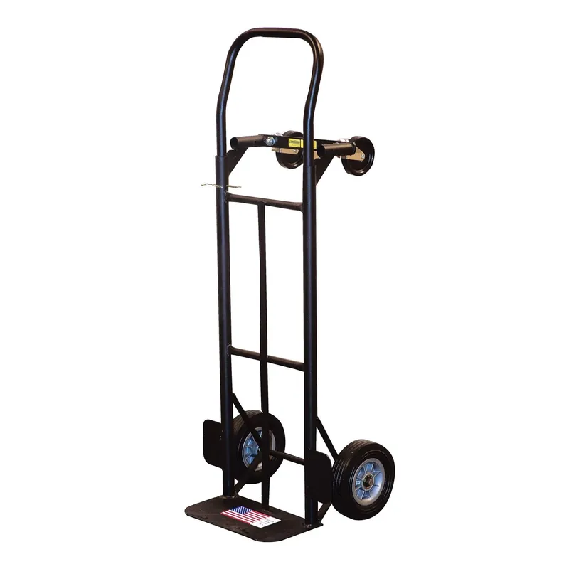 Convertible Hand Truck 600 Lb Heavy-duty Steel Frame With Puncture-proof Tires