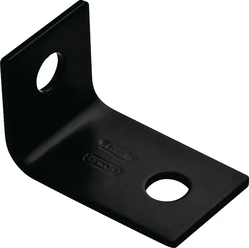 Corner Brace, Black Steel, 2-1/2 In.