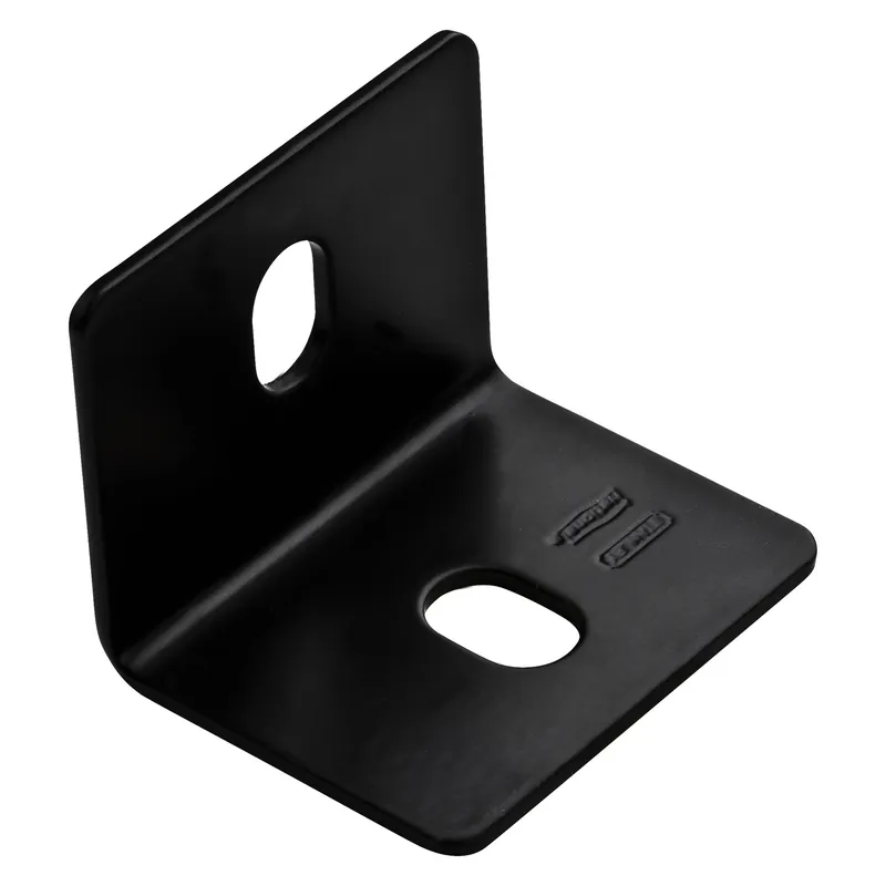 Corner Brace, Black Steel, 3 In.