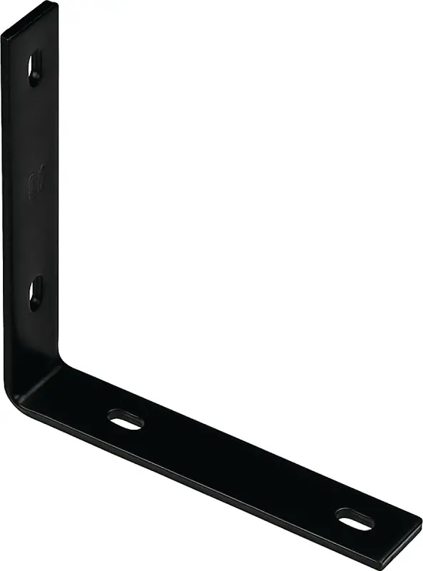 Corner Brace, Black Steel, 8-1/4 In.