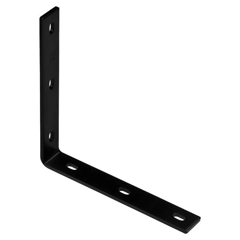 Corner Brace, Black Steel, 10-1/4 In.