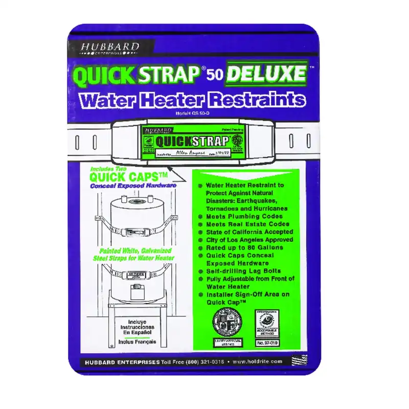 Quick Strap Deluxe Water Heater Bracing System