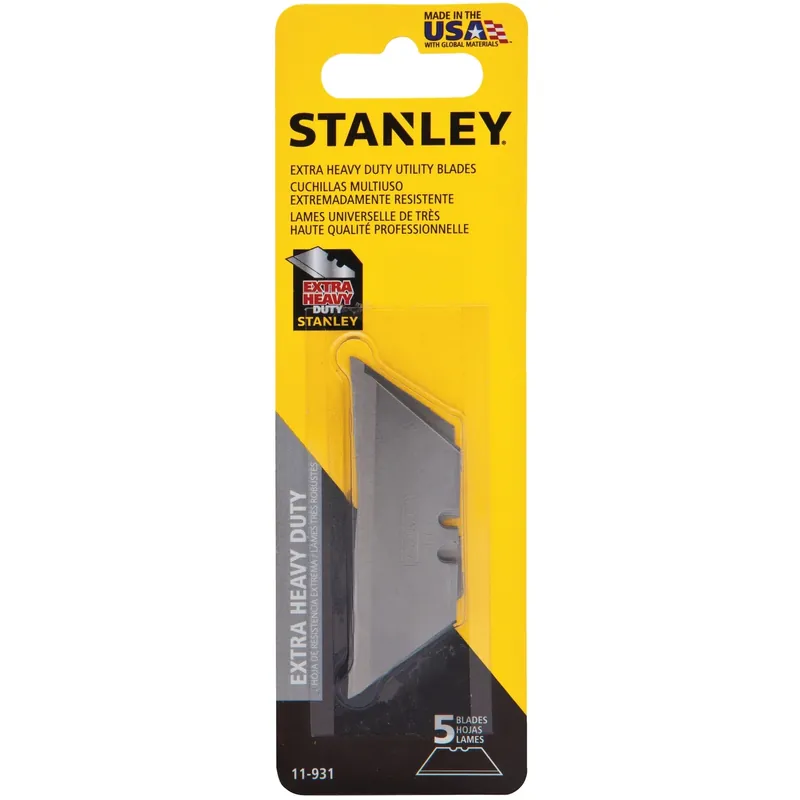 Steel Extra Heavy Duty Replacement Blade 2-7/16 In. L 5 Pc