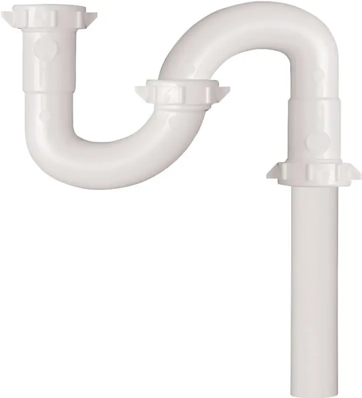 1-1/4 In. Diameter X 20.5 In. Length Plastic S-trap For Bathroom Sink