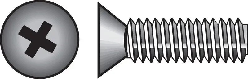 No. 1/4-20 Ga. X 2-1/2 In. L Phillips Flat Head Zinc-plated Steel Machine Screws 100 Pk