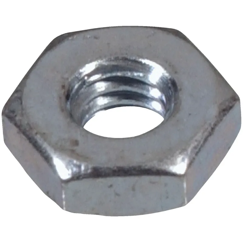 10-32 In. Zinc-plated Steel Sae Hex Machine Screw Nut 100 Pk