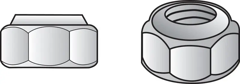 5/16 In. Zinc-plated Steel Uss Nylon Lock Nut 100 Pk
