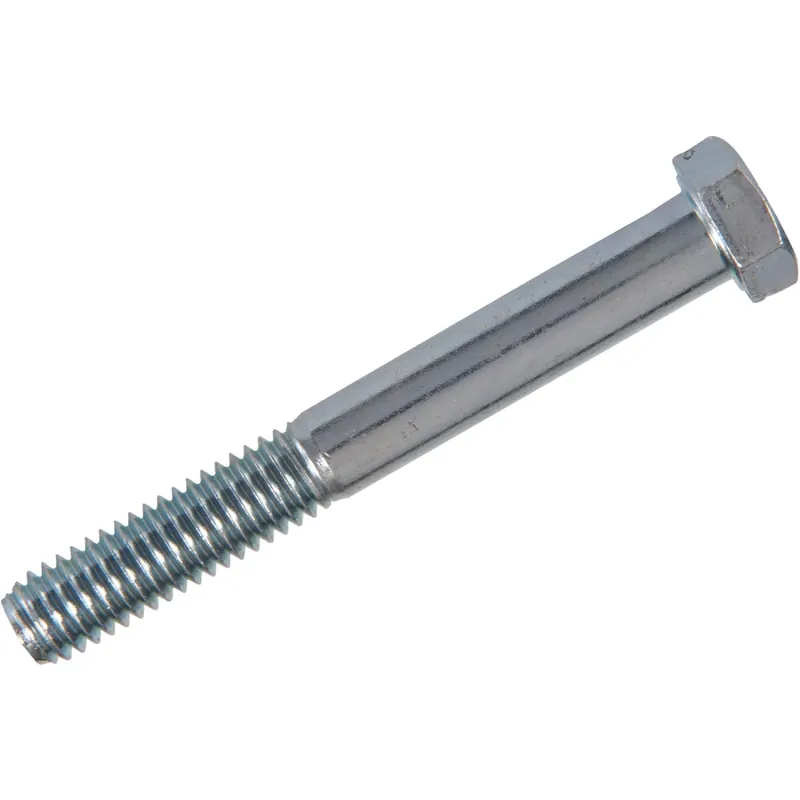 1/4 In. D X 1/2 In. L Heat Treated Zinc Steel Hex Head Cap Screw 100 Pk
