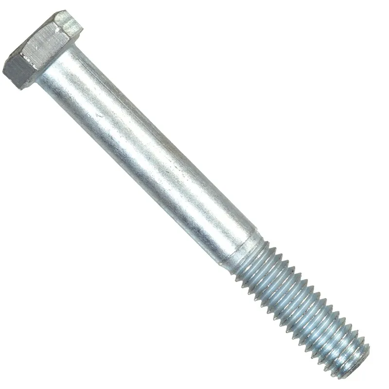 1/4 In. D X 3 In. L Heat Treated Zinc Steel Hex Head Cap Screw 100 Pk