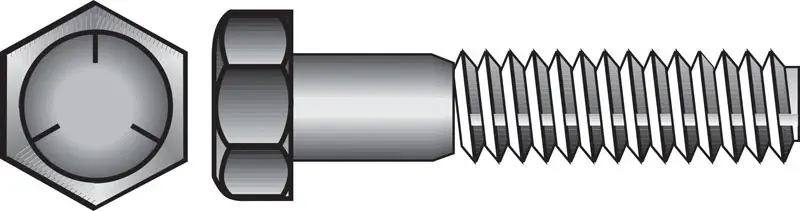 3/8 In. D X 1-1/2 In. L Heat Treated Zinc Steel Hex Head Cap Screw 100 Pk