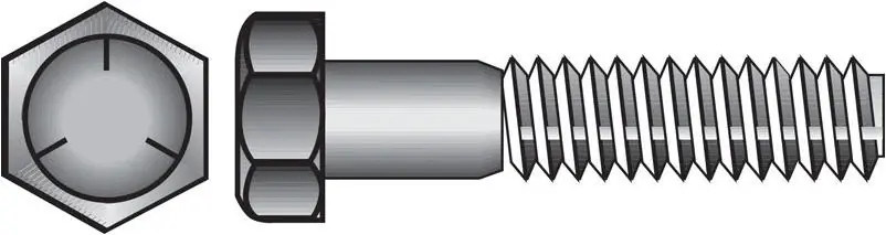 6‑inch Hex Head Cap Screw – 1/2‑inch Drive, Heat‑treated Zinc‑coated, Grade 5 Steel, 25‑piece Box