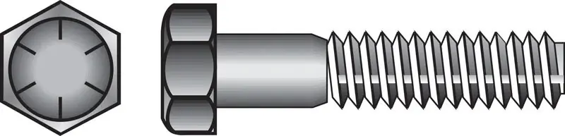 3/8 In. D X 1-1/4 In. L Heat Treated Steel Hex Head Cap Screw 100 Pk