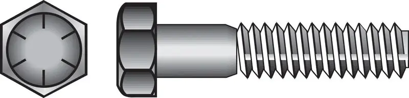 3/8 In. D X 3 In. L Heat Treated Steel Hex Head Cap Screw 50 Pk