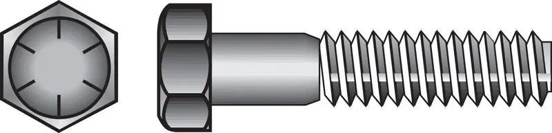 7/16 In. D X 2-1/2 In. L Heat Treated Steel Hex Head Cap Screw 50 Pk